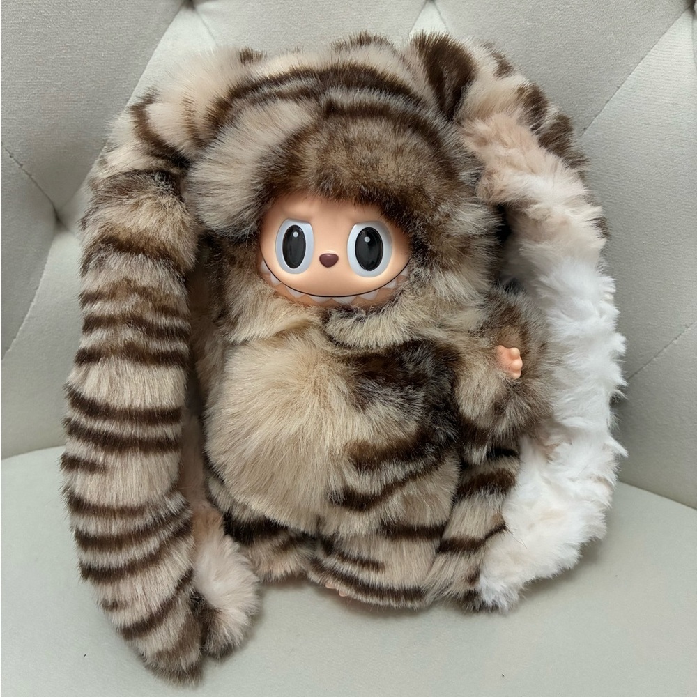 Custom Tiger-Print Labubu Bunny - New